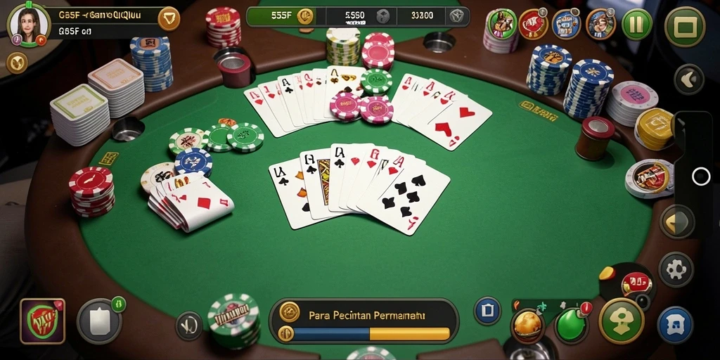 Tampilan gameplay menarik dari 555F dengan aksi QiuQiu.