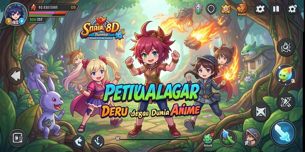 Tampilan gameplay 8ID dengan karakter anime yang menawan.