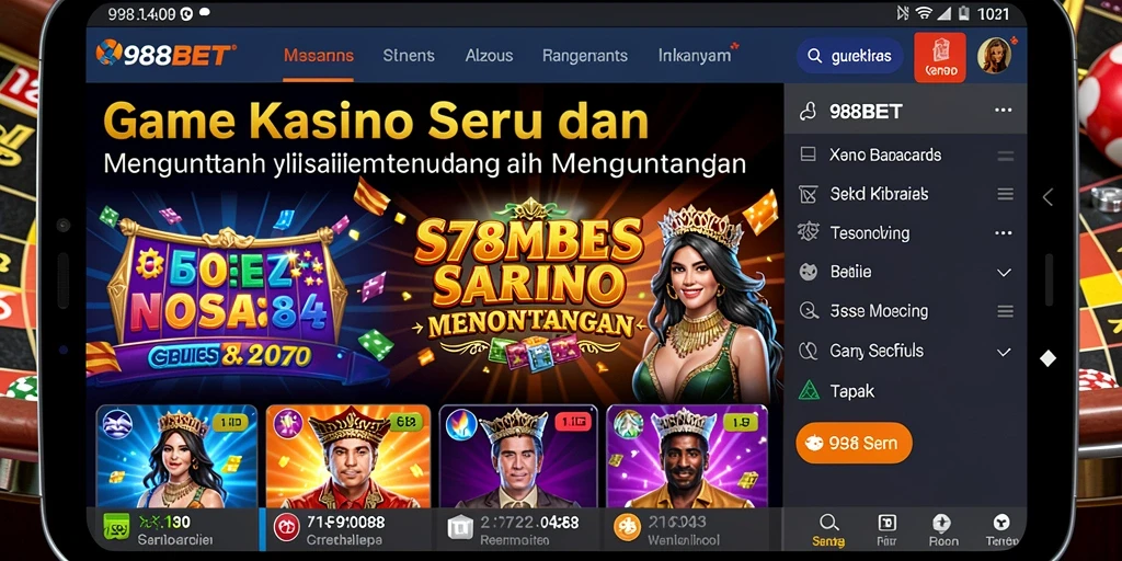 Gameplay seru 988BET dengan fitur Kasino yang menarik.