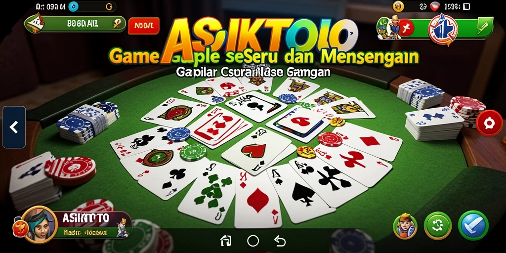 Gameplay ASIKTOTO yang menarik dan penuh strategi Gaple.