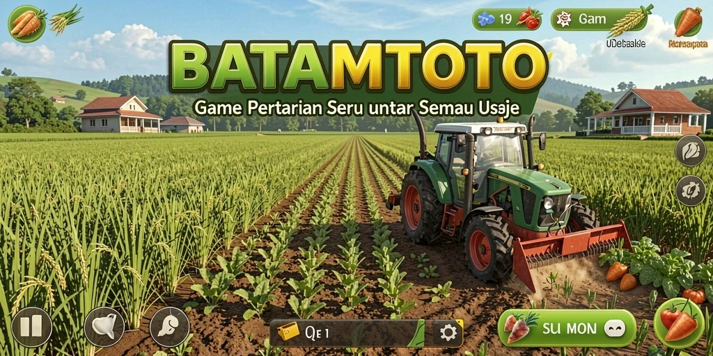 Tangkapan layar gameplay seru di BATAMTOTO dengan suasana pertanian yang asri.
