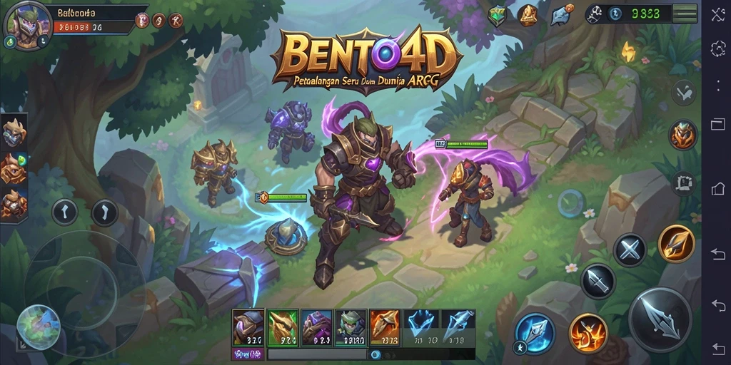 Gambaran visual dari gameplay menarik di BENTO4D