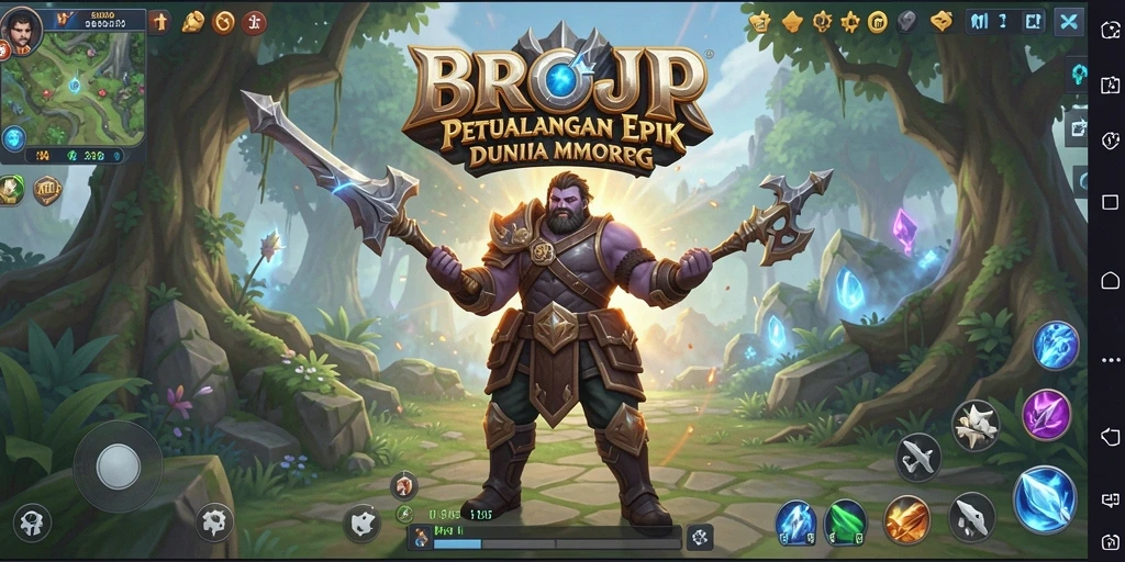 Tampilan utama gameplay BROJP yang mendebarkan dan interaktif.