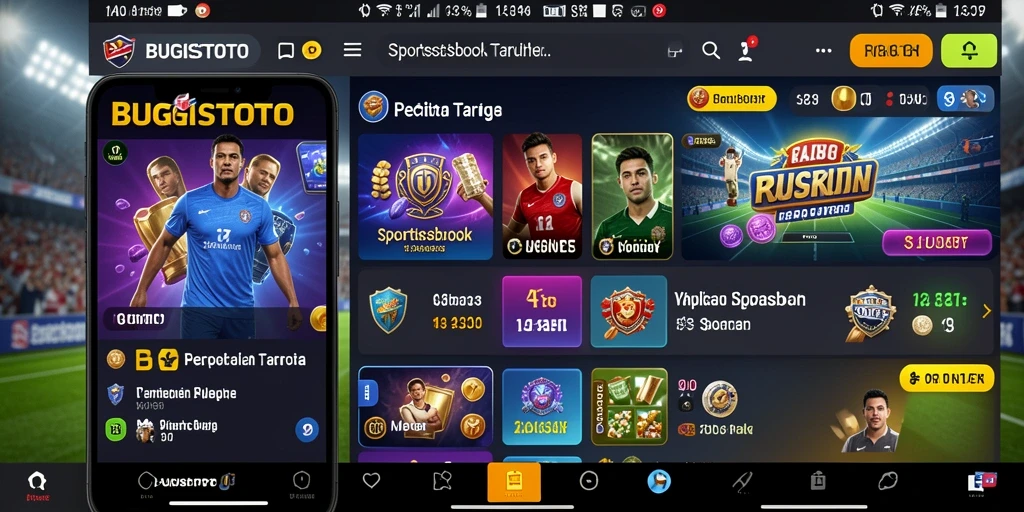 Tampilan gameplay menarik dari aplikasi Sportsbook BUGISTOTO.
