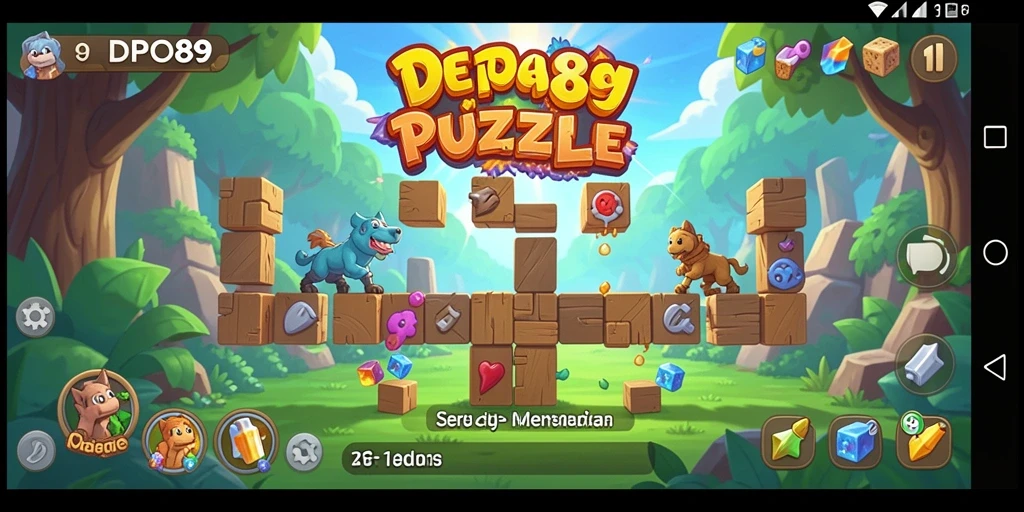 Screenshot DEPO89 menunjukkan gameplay Puzzle yang seru dan menantang.