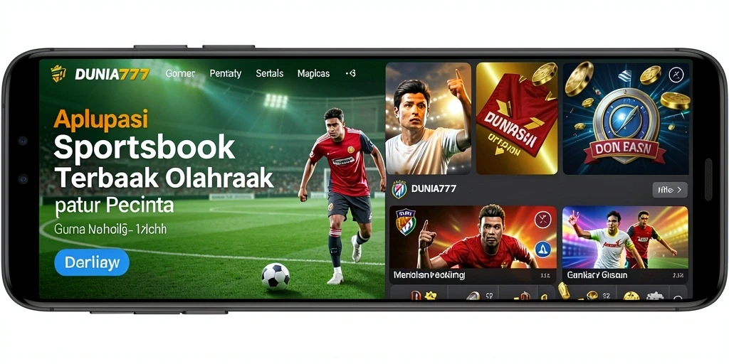 Tampilan gameplay menarik dari aplikasi Sportsbook DUNIA777.