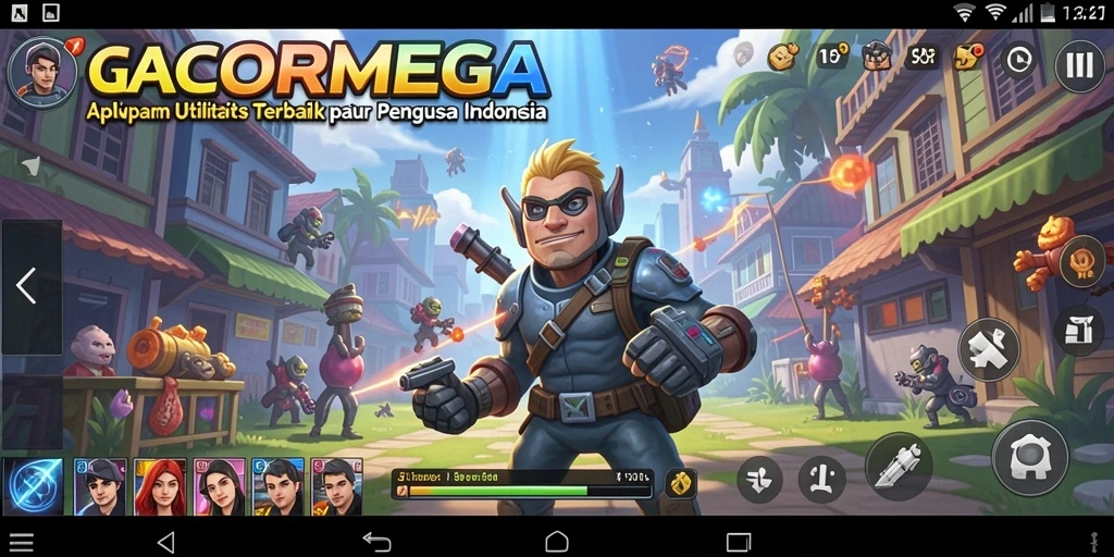 Tampilan antarmuka pengguna GACORMEGA yang intuitif dan menarik.