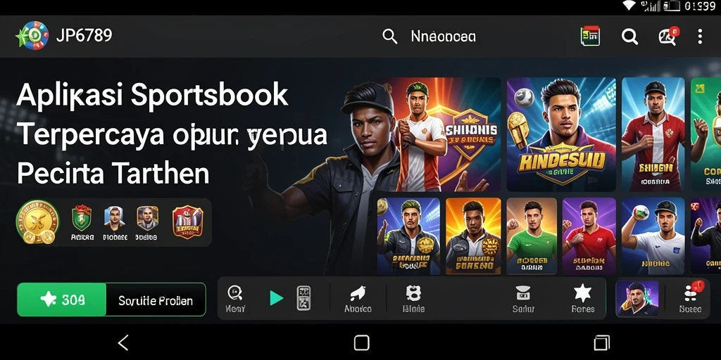 Screenshot dari gameplay Sportsbook JP6789 yang menampilkan taruhan yang menarik.