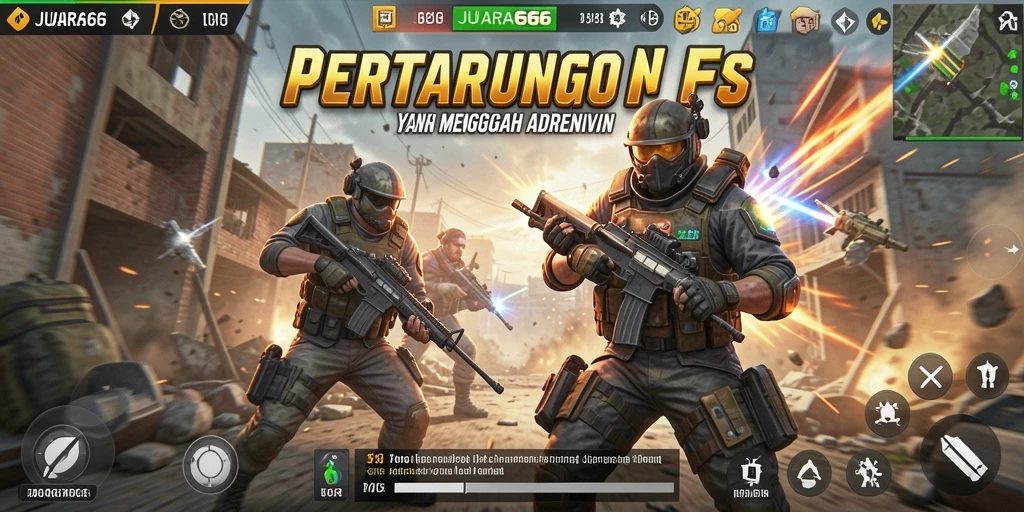 Tampilan gameplay JUARA666 yang intens dan mendebarkan.