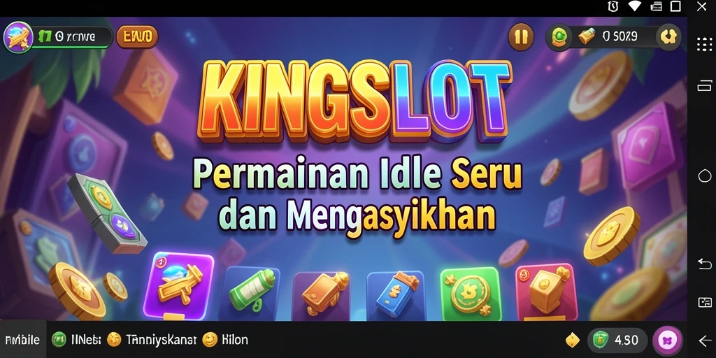 Tampilan gameplay KINGSLOT yang menarik dengan elemen Idle.