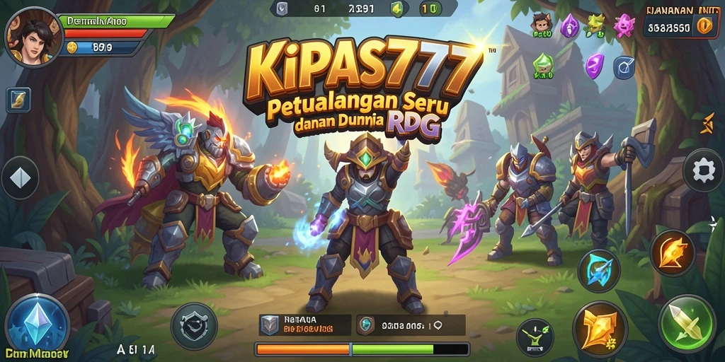 Tampilan menarik gameplay KIPAS777 dalam petualangan RPG.
