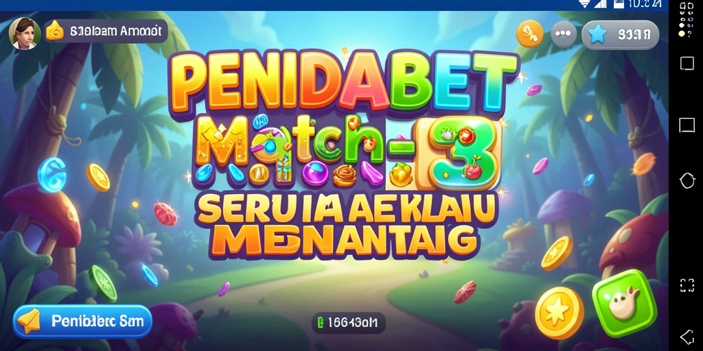 Screenshot gameplay PENIDABET menampilkan aksi mencocokkan buah-buahan yang seru.