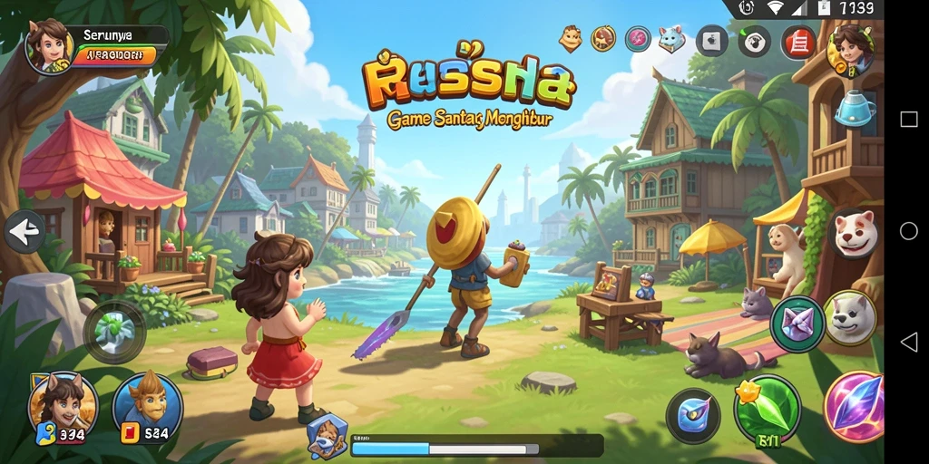 Screenshot gameplay RR44 yang menampilkan keseruan permainan Casual.