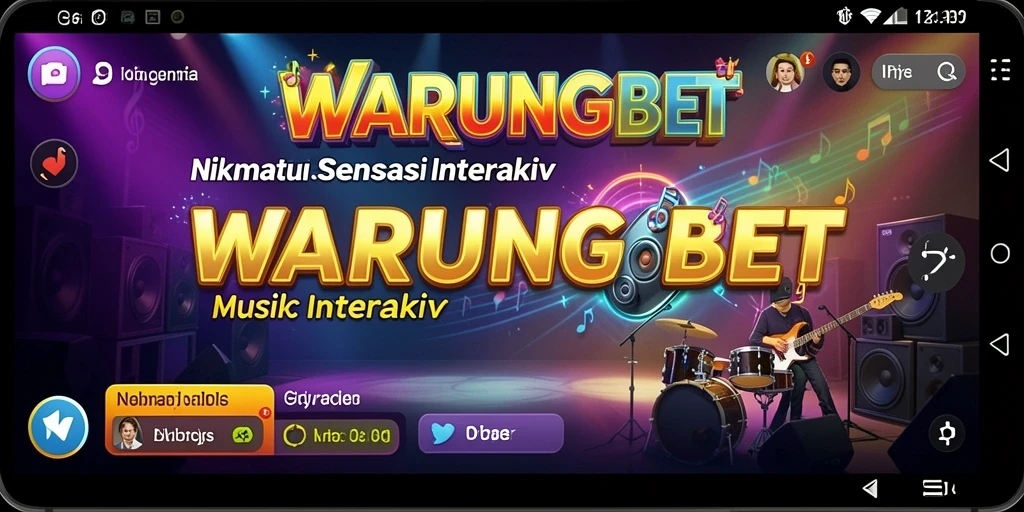 Tampilan gameplay menarik dari aplikasi WARUNGBET yang penuh musik.